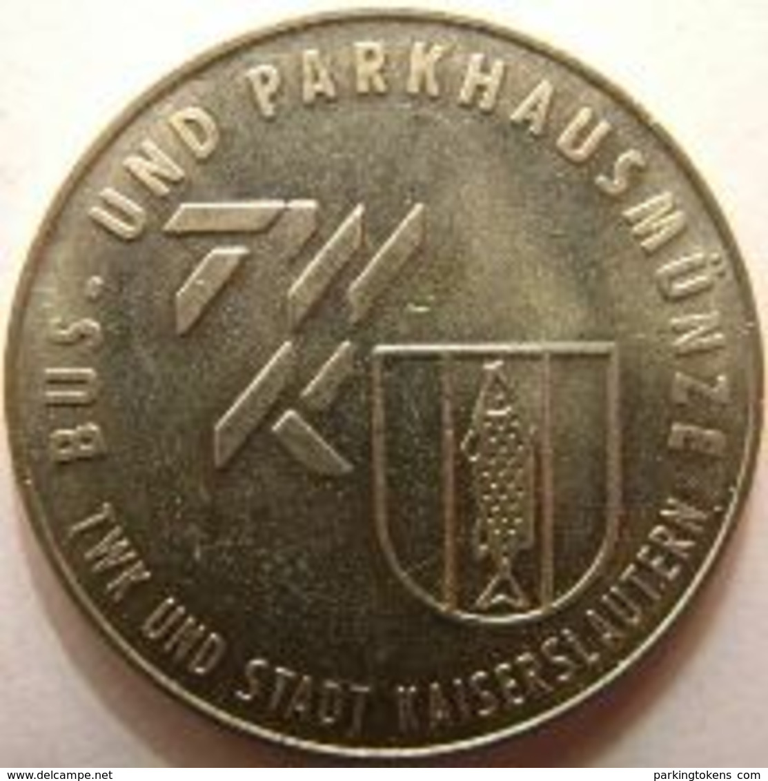 Germ 3450 B - Bus - Und Parkhausmünze Kaiserslautern  - 31mm B - Parking Token Parkmünze Parkeerpenning Transportation - Firma's