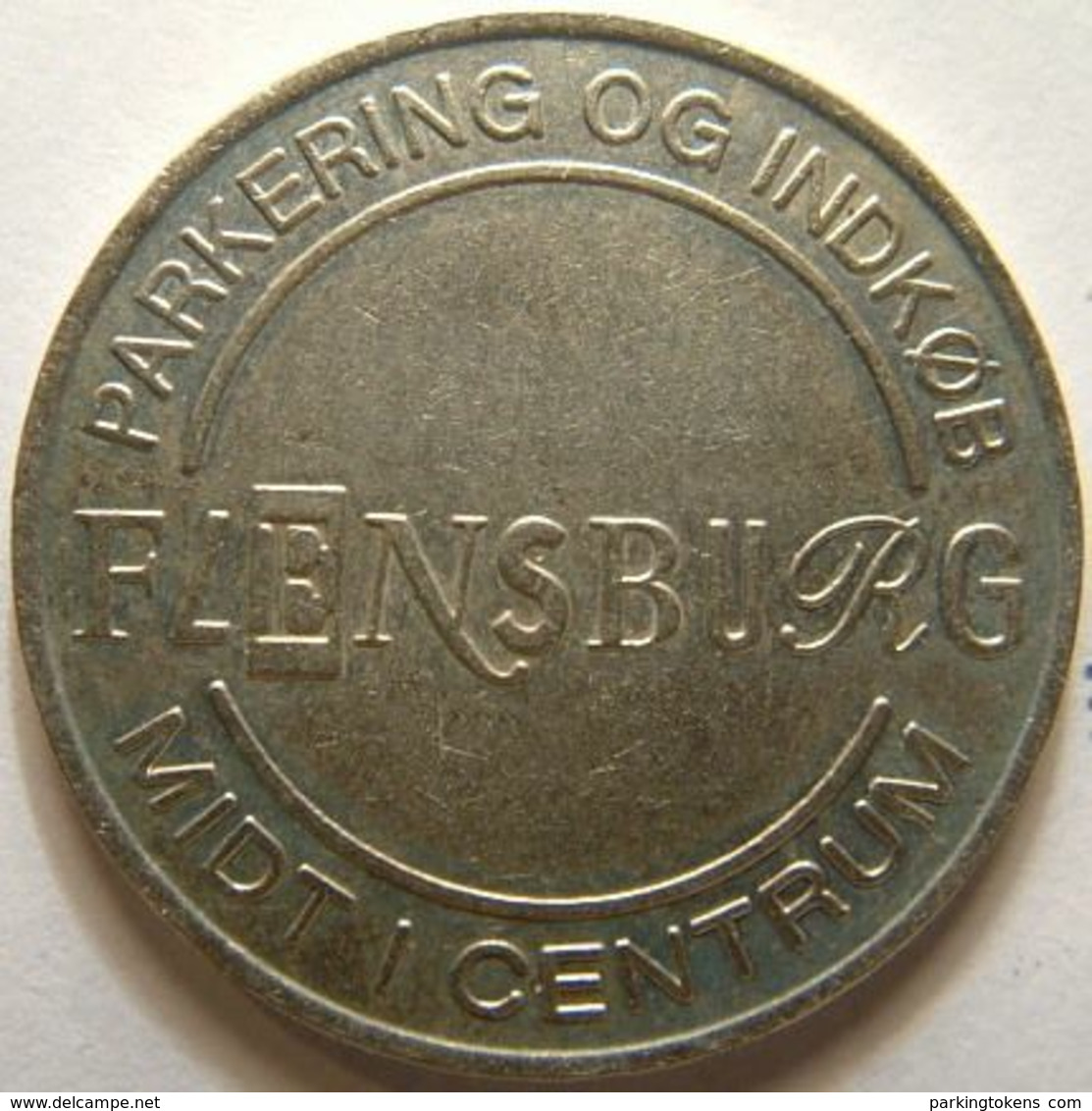 Germ 3325 F - Flensburg Parken - 31.8mm WM - Parking Token Parkmünze Parkeerpenning - Firma's