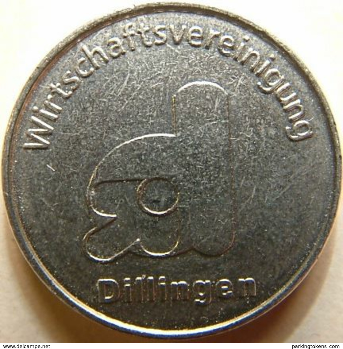 Germ 3284 A - Parken City Bus Dillinger - 23.6mm WM/B - Parking Token Parkmünze Parkeerpenning And Transportation - Professionnels/De Société