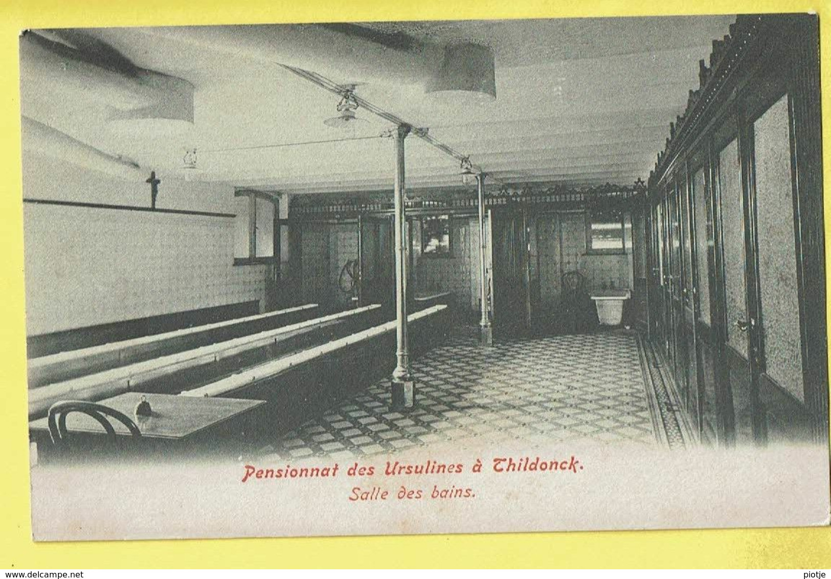 * Tildonk - Thildonck (Haacht - Brabant) * (Weck Frères) Pensionnat Ursulines Wespelaer, Salle Des Bains, Bathroom, TOP - Haacht