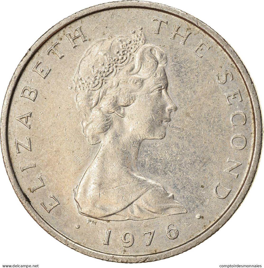 Monnaie, Isle Of Man, Elizabeth II, 5 Pence, 1976, TTB, Copper-nickel, KM:35.1 - Isle Of Man