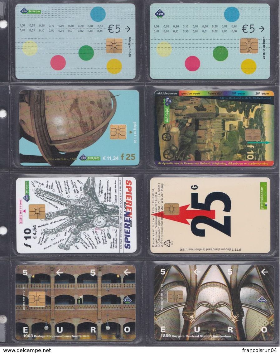 PAYS BAS 8 Cartes Téléphonique - Collections