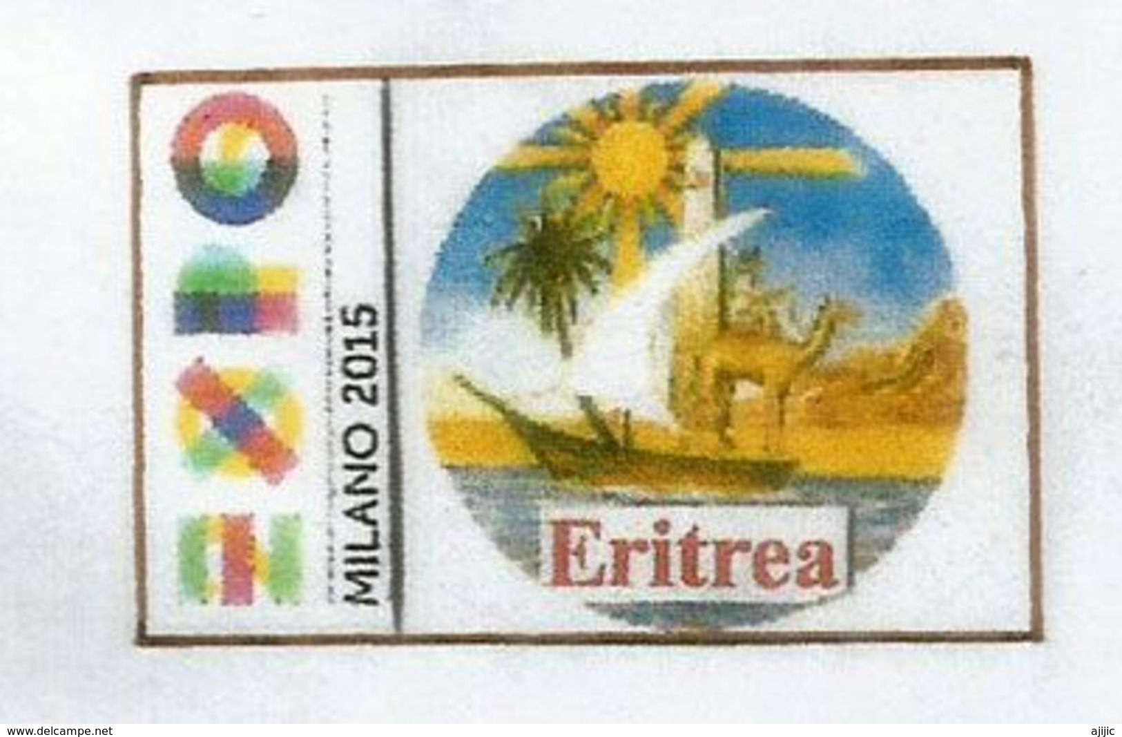 ERITREA/ERYTHRÉE. Lettre Du Pavillon Erythréen A L'EXPO UNIVERSELLE MILAN 2015, Avec Timbre Eritrea.Rotary - Erythrée