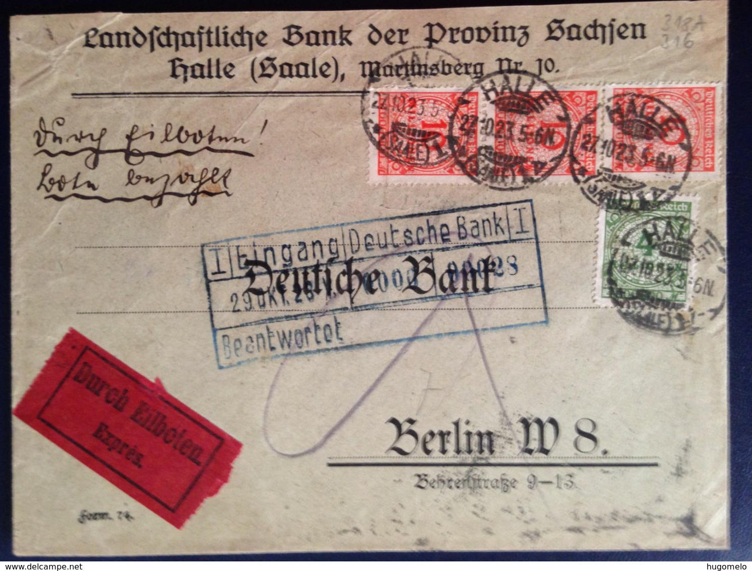 Germany, Deutsches Reich, Circulated Cover, 1923 - Lettres & Documents