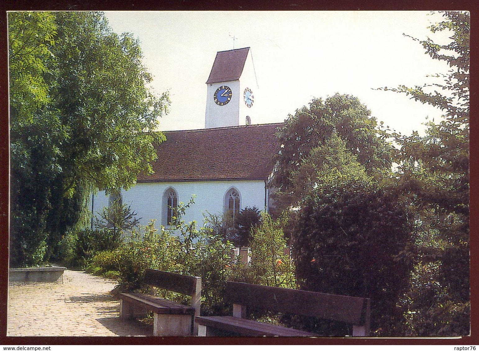 CPM Double Neuve Suisse LENZBURG Refomierte Kirche Kirchberg Eglise Réformée En Langue Française - Lenzburg