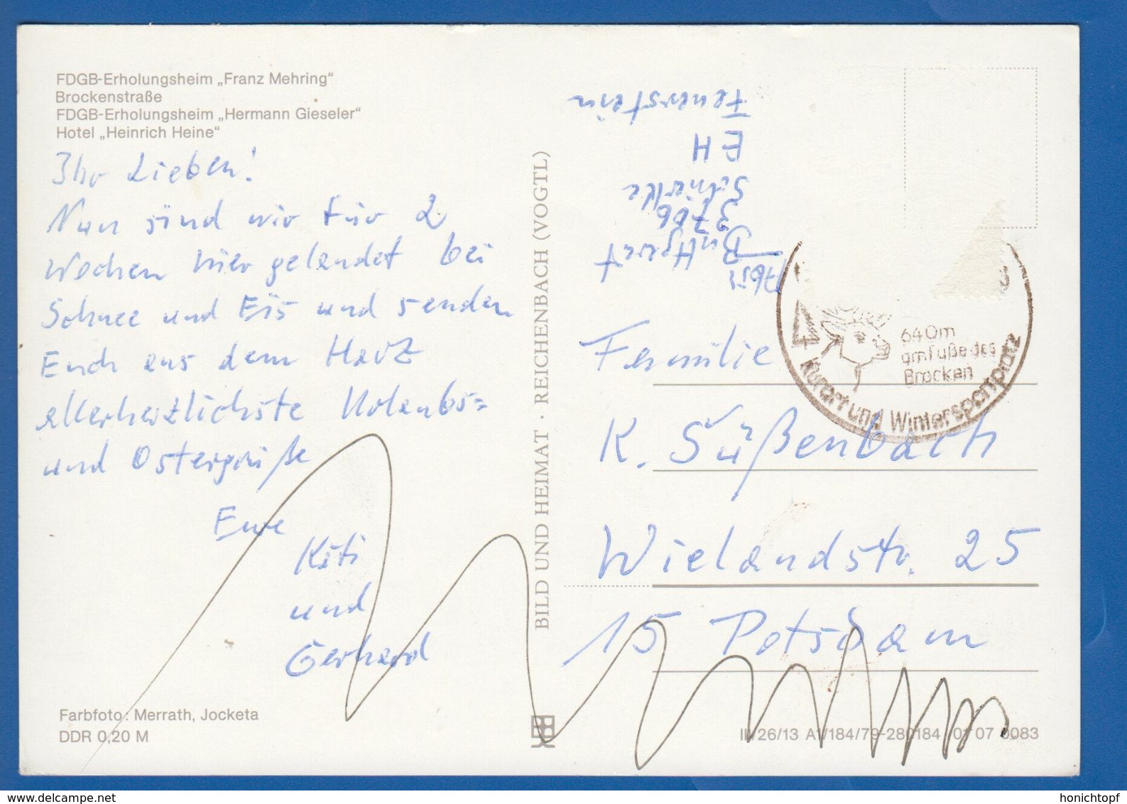 Deutschland; Schierke I. Harz; Multibildkarte Mit Heim Franz Mehring; Bild1 - Schierke