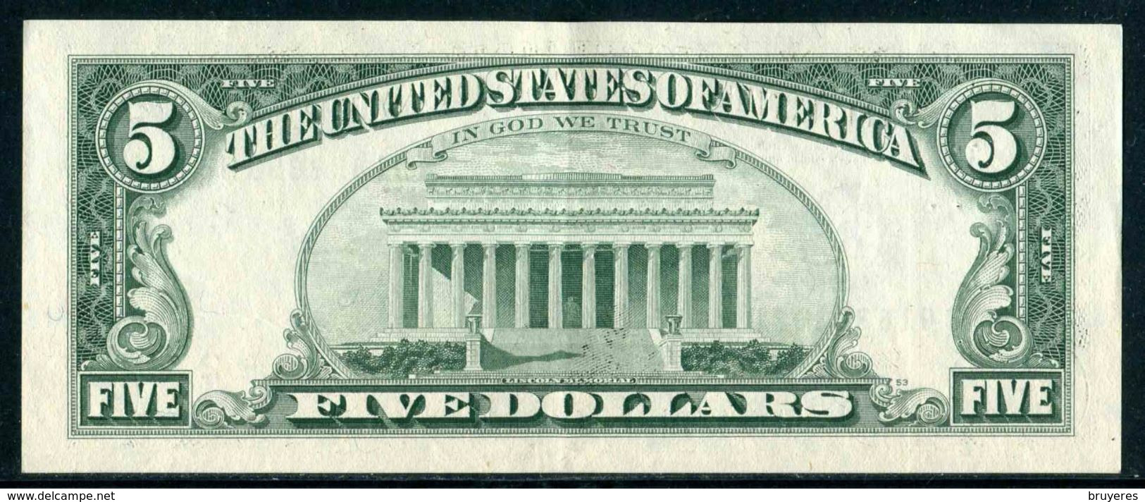 Billet De La Banque Des ETATS-UNIS - 5$ - SERIES 1995 - Other & Unclassified