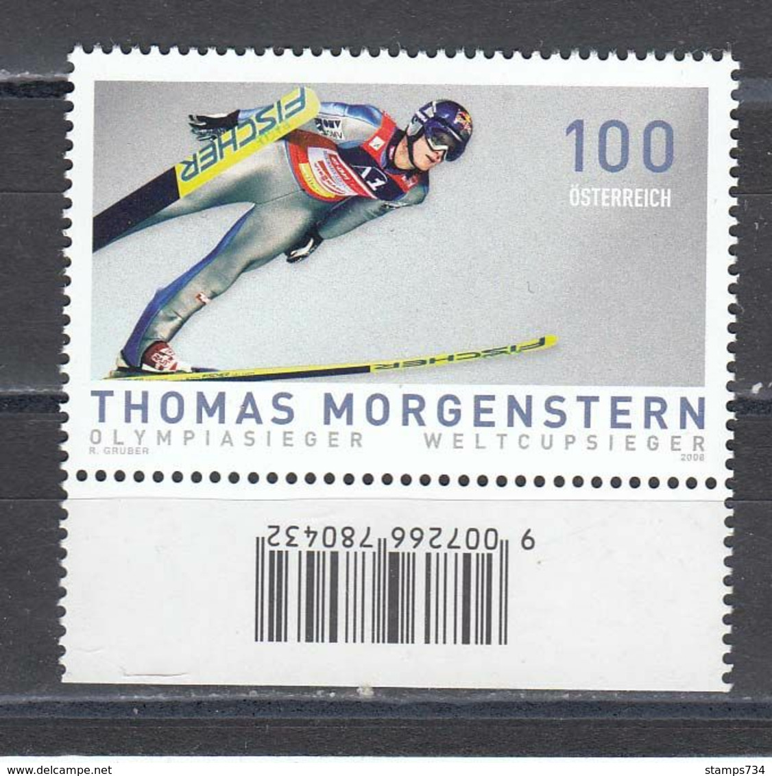 Austria 2006 - Ski Jumper: Thomas Morgenstern, Mi-Nr. 2777, MNH** - Ungebraucht