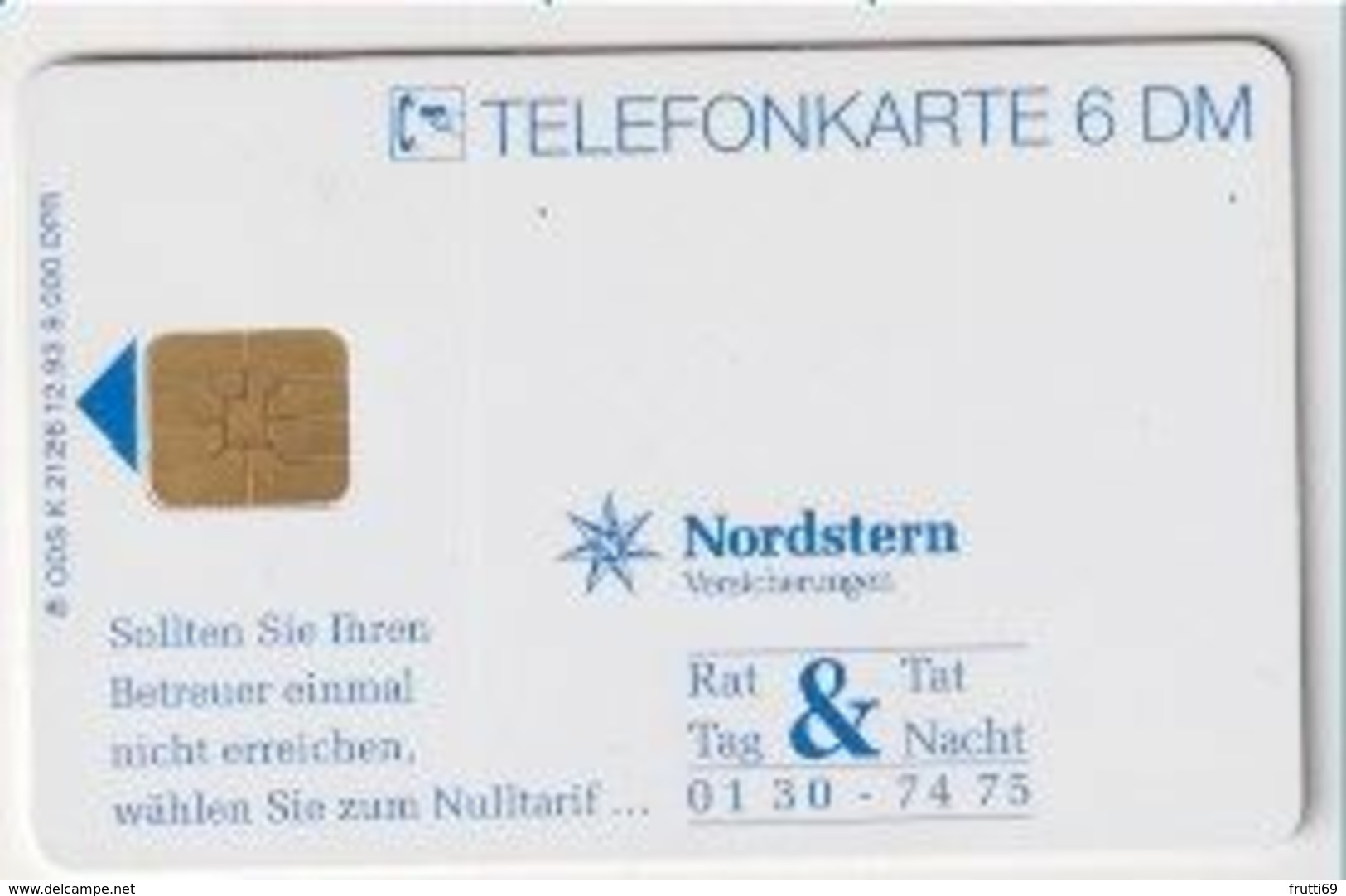 TK 26910 GERMANY - Chip K2126 12.93 Nordstern 9 000 Ex. MINT ! - K-Series : Customers Sets