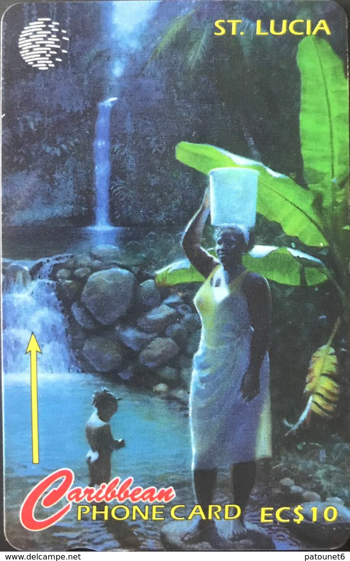 SAINTE LUCIE  -  Caribbean Phone Card  -  The People Of St. Lucia  -  EC$10 - Santa Lucía