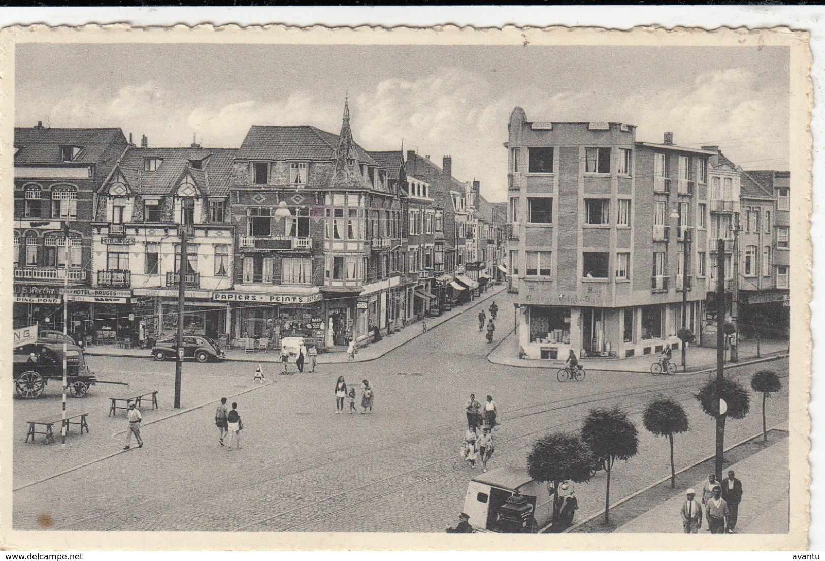 DE PANNE / MARKT EN KASTEELSTRAAT - De Panne