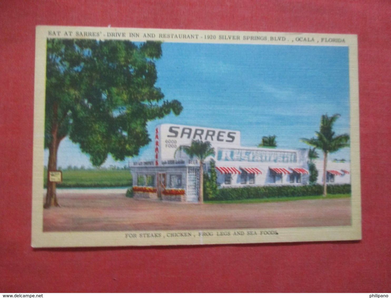 Sarres Drive In Restaurant   Ocala Florida >  Ref 4315 - Ocala