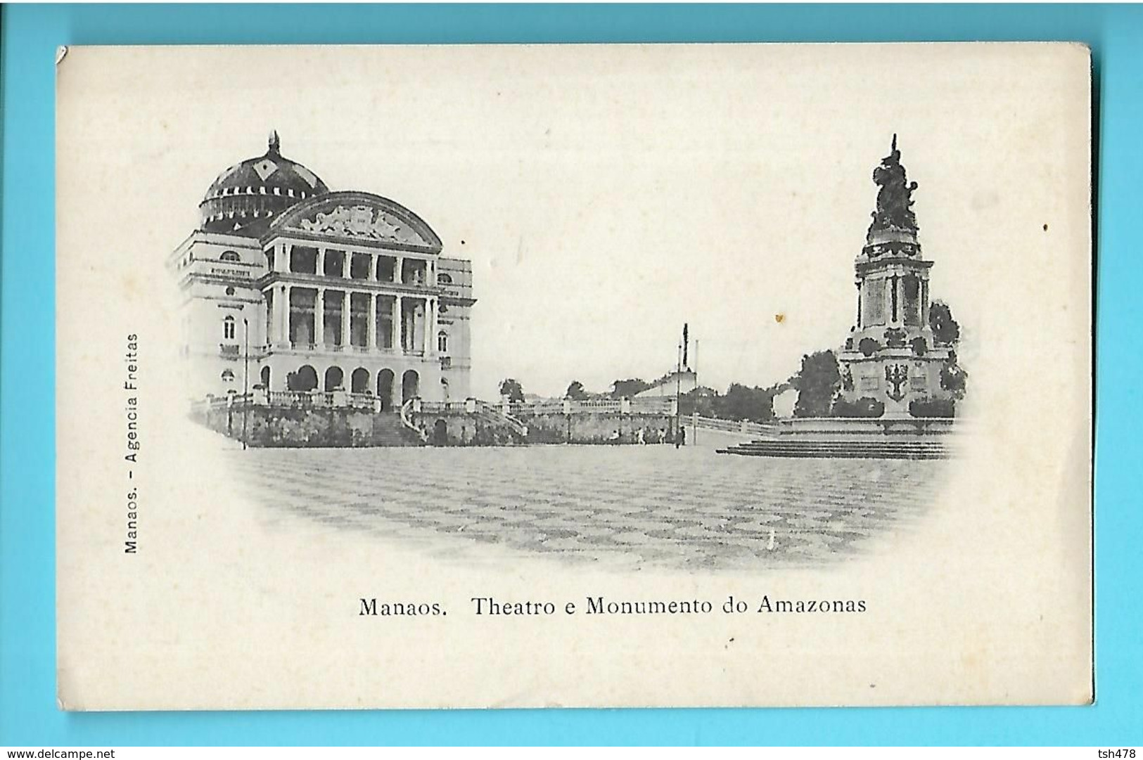 BRESIL---RARE----MANAUS---MANAOS---theatro E Monumento Do Amazonas--voir 2 Scans - Manaus