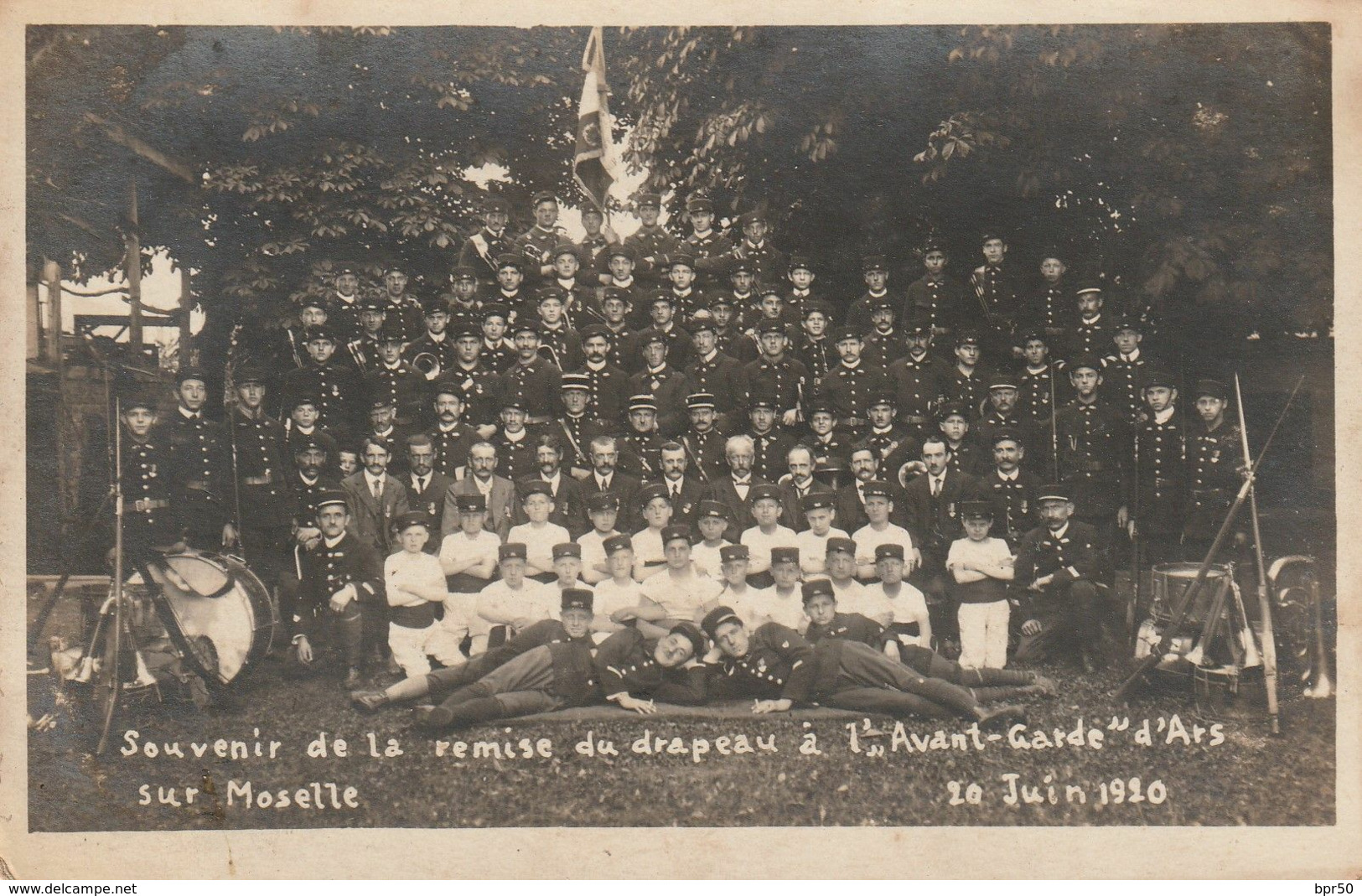 Ars Sur Moselle  Souvenir De La Remise Du Drapeau à L'avant-garde  20 Juin 1920 - Ars Sur Moselle