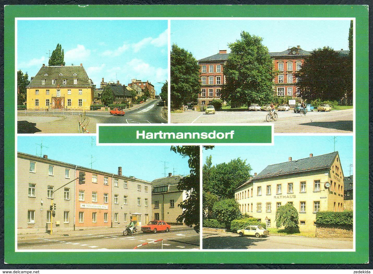 D9420 - Hartmannsdorf Oberschuel Schule Rathaus - Bild Und Heimat Reichenbach - Hartmannsdorf