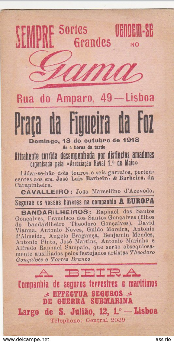 Portugal -Tauromaquia   Aficionado - Documenti Storici