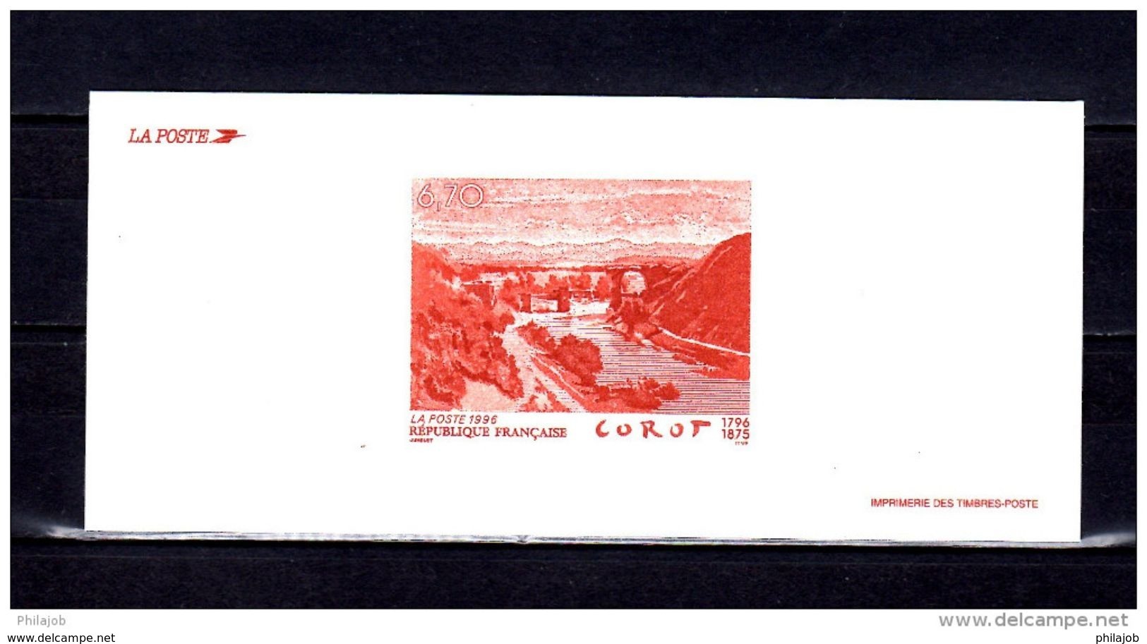 " LE PONT DE NARNI De COROT " Sur Gravure Officielle De 1996 N° YT 2989  En Parfait état - Ponti