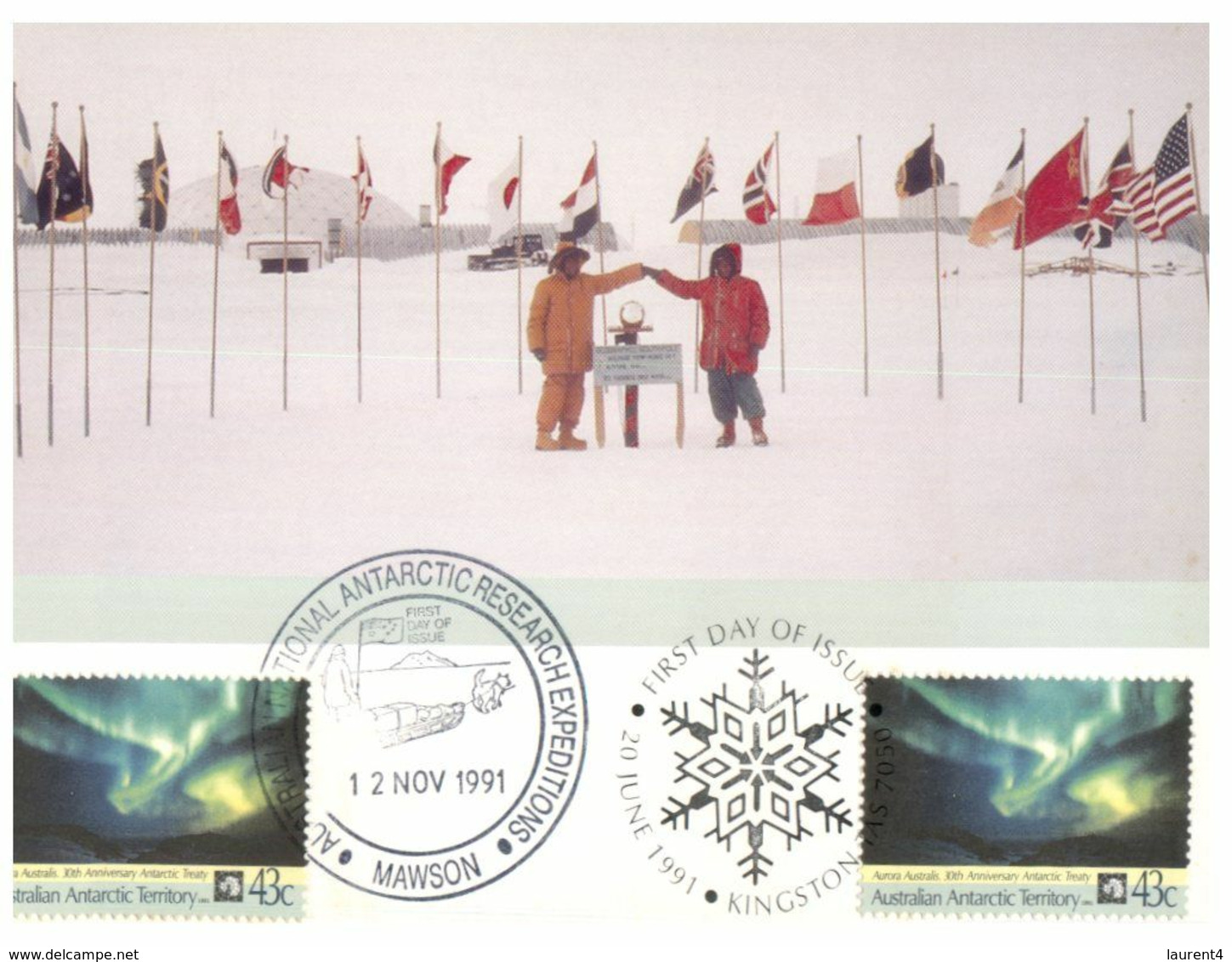 (K 20A ) Australia - AAT - Antarctic Treaty 30th Anniversar Y(with Stamps And Postmarks) - Autres & Non Classés