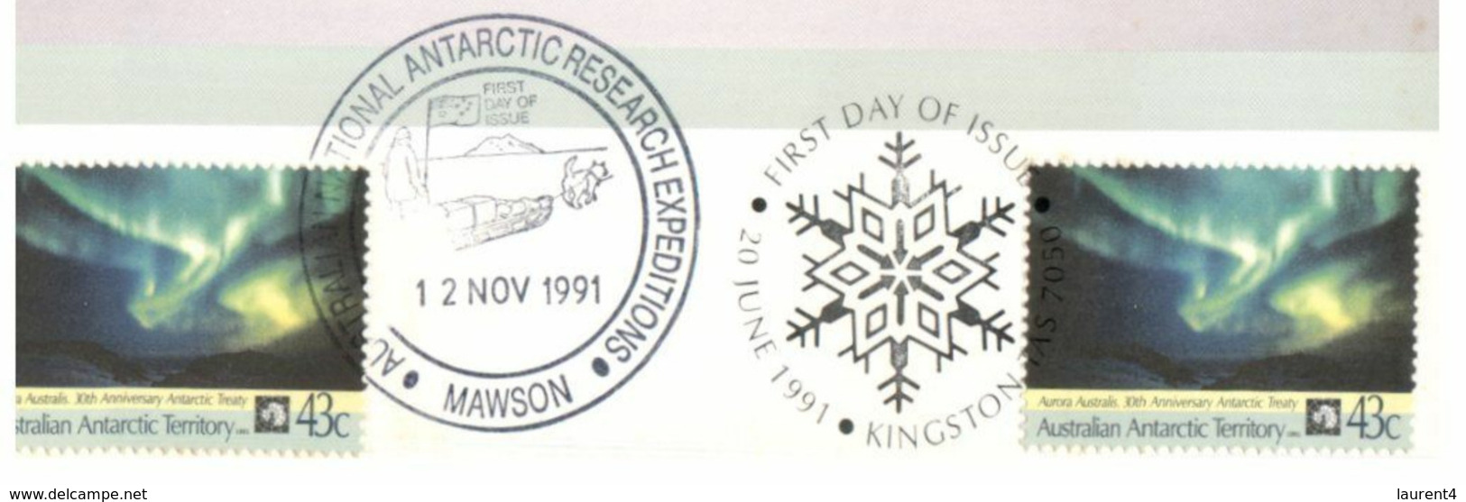 (K 20A ) Australia - AAT - Antarctic Treaty 30th Anniversar Y(with Stamps And Postmarks) - Andere & Zonder Classificatie