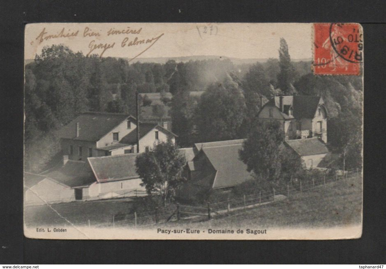 CPA . 27 . PACY-sur-EURE . Domaine Sagout . - Pacy-sur-Eure