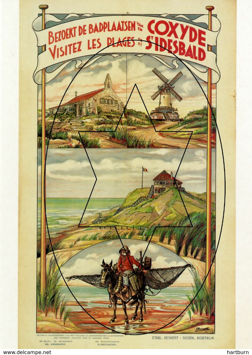 Posters Op Postkaart. Collectie Roland Florizoone - Koksijde - Oostduinkerke (DOOS 7) - Koksijde