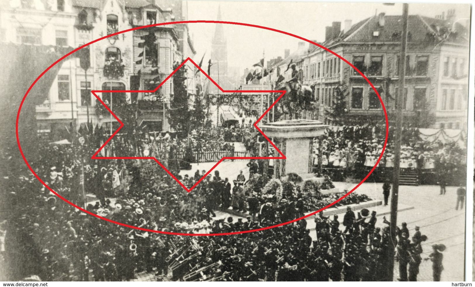 Onthulling Standbeeld Leopold II. 05.08.1901. Zie Extra Info ! (14 X 8.5) Oostende - Ostende (DOOS 7) - Lieux