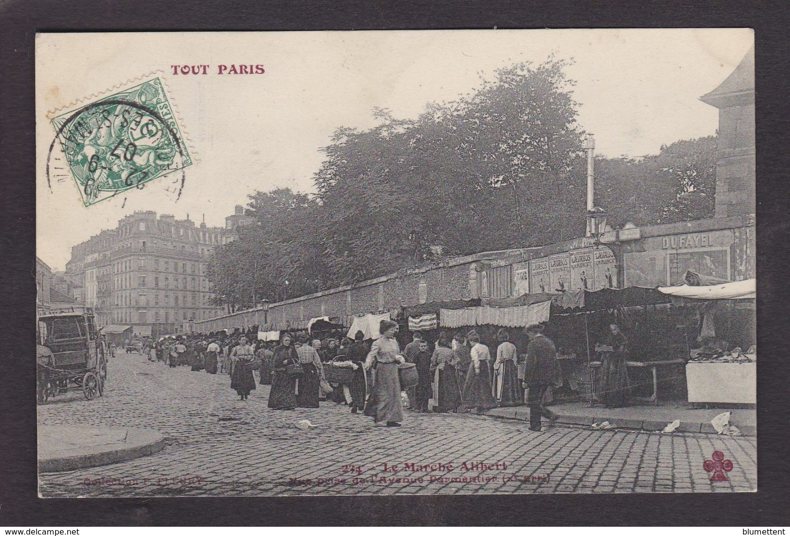 CPA Paris 75 Série Tout Paris 234 Circulé 10e Arrondissement Marché Market - Lots, Séries, Collections