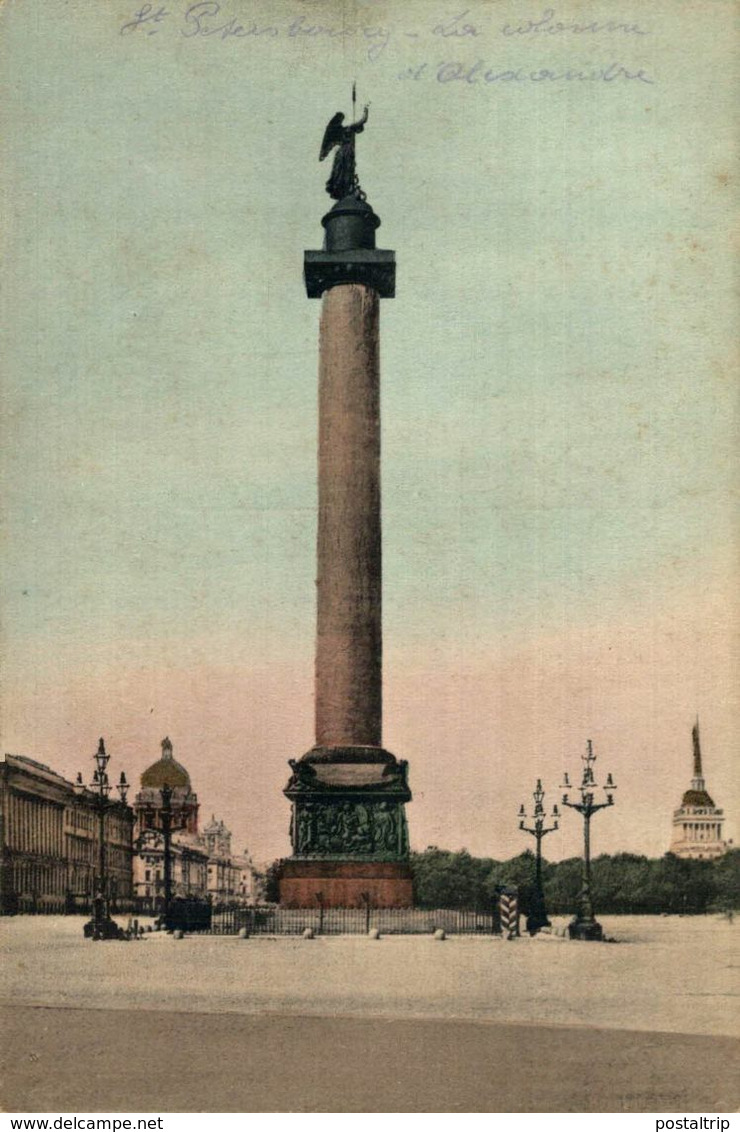 RUSIA // RUSSIE. ST PETERSBOURG. LA COLONNE ALEXANDRE. - Russland