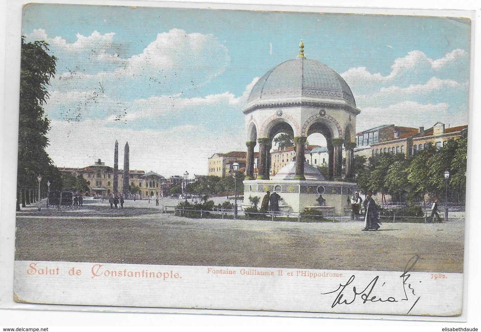 TURQUIE / BUREAU AUTRICHIEN - 1903 - CARTE De CONSTANTINOPLE => LILLE - Eastern Austria