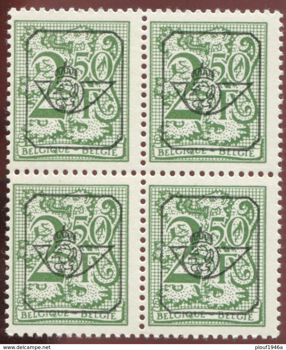 COB  Typo  803 (**)  Bloc De 4 - Sobreimpresos 1967-85 (Leon Et Banderola)