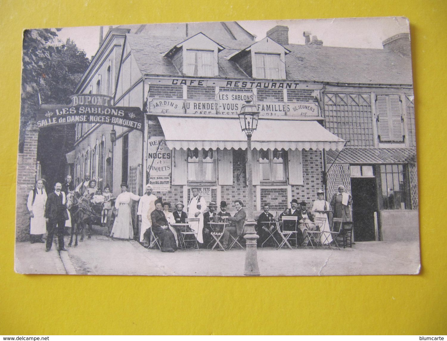 CPA - LE MANS OU ENVIRONS - LES SABLONS - DUPONT - SALLE DE DANSE - NOCES - BANQUETS - Le Mans