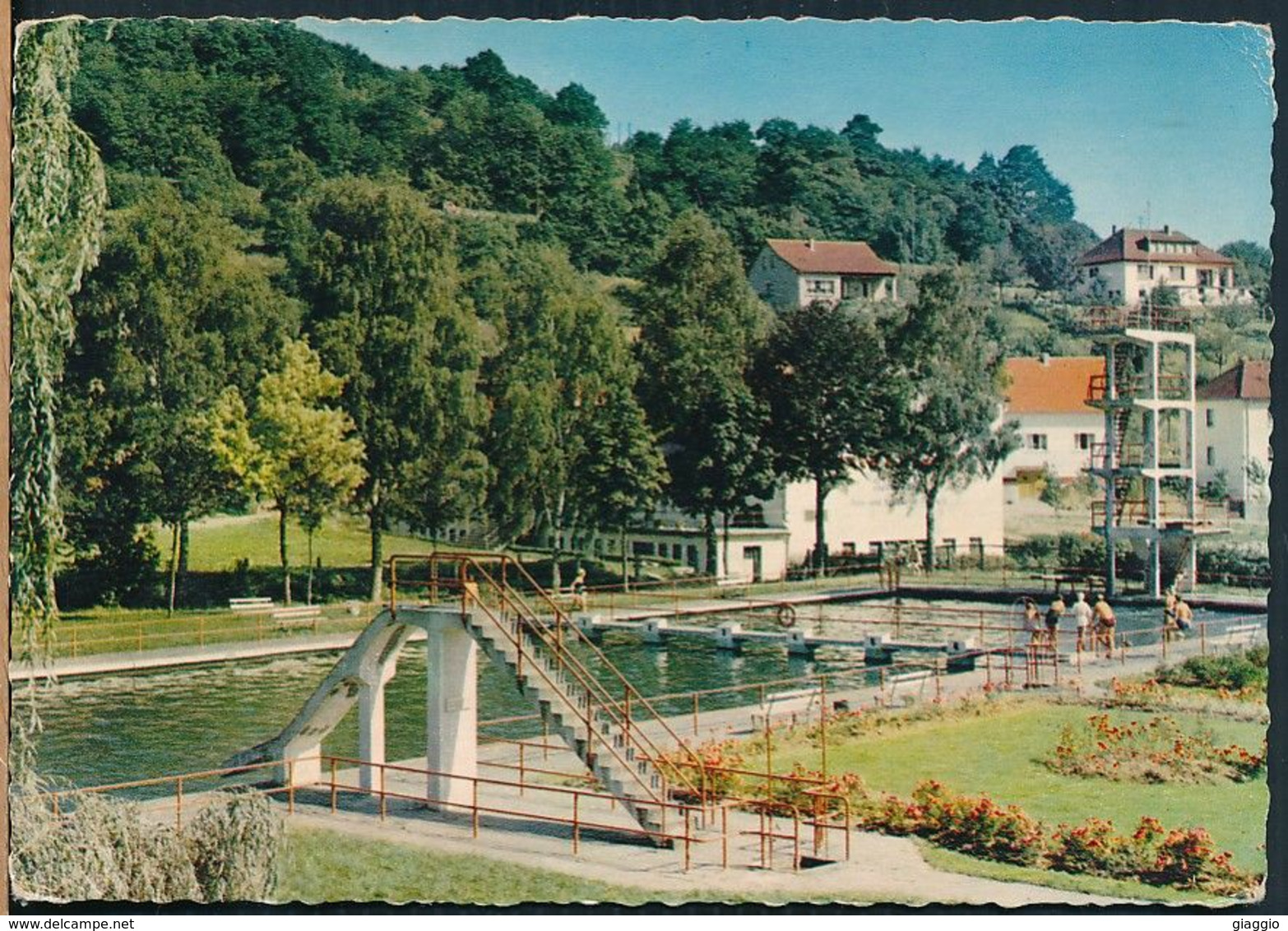 °°° 21260 - GERMANY - LUFTKURORT HOCHST IM ODENWALD - SCHWIMMBAD - 1961 °°° - Hoechst