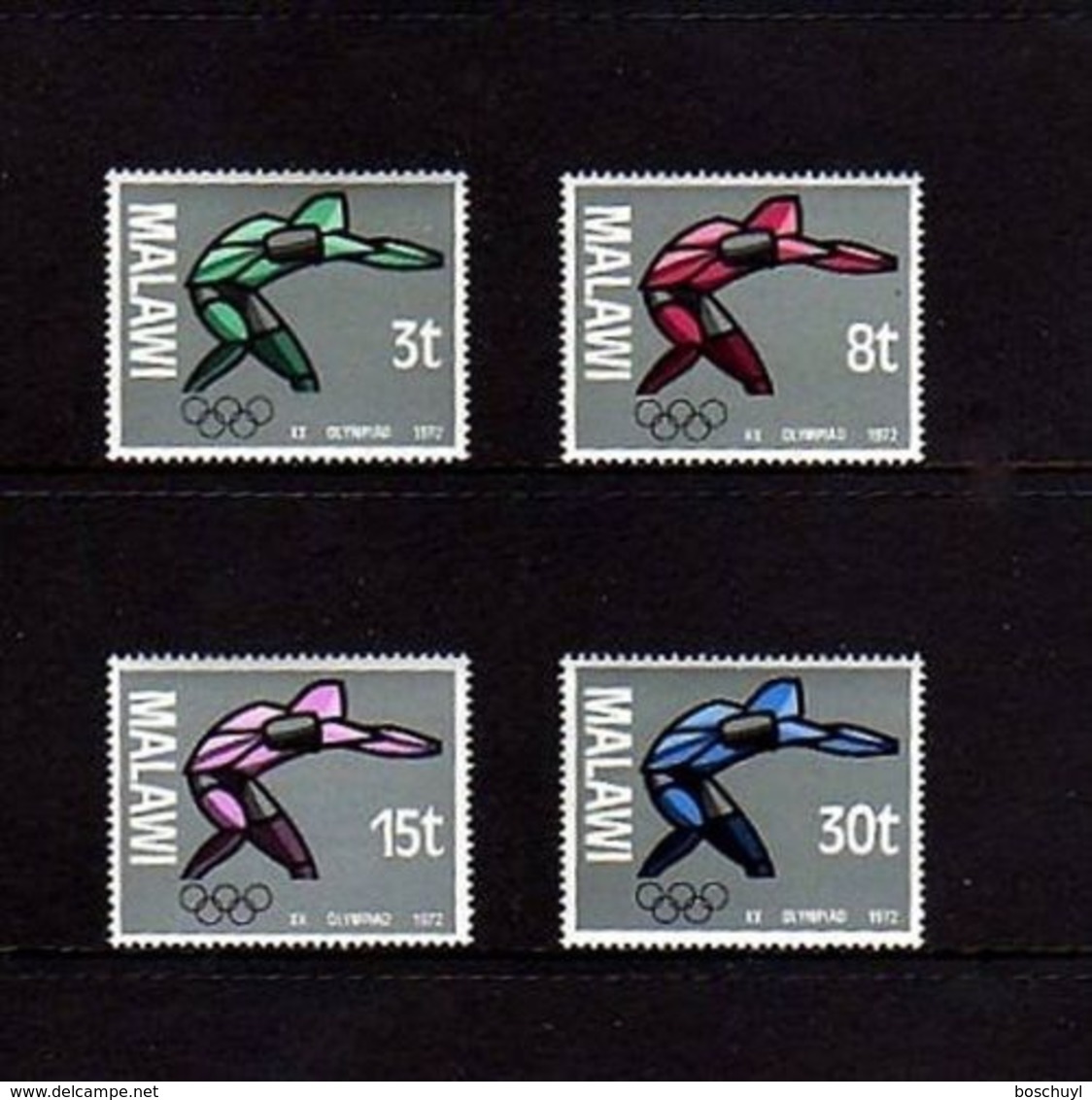 Malawi, 1972, Olympic Summer Games Munich, Sports, MNH, Michel 186-189 - Malawi (1964-...)