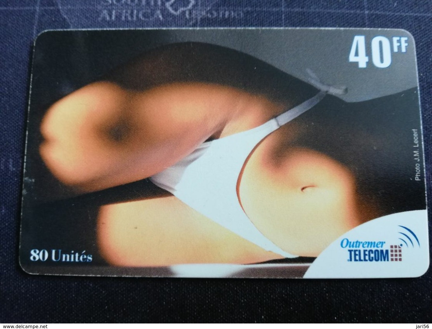 Caribbean Phonecard St Martin French  40 UNITS NICE  LADY IN BIKINI  OUTREMER TELECOM     **3033 ** - Antilles (French)
