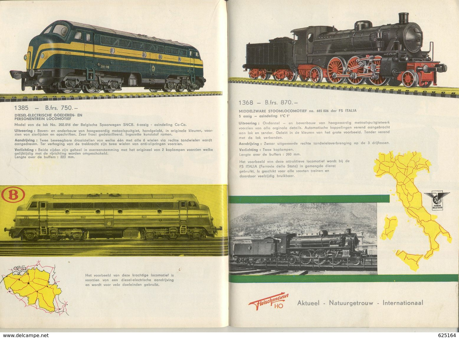 Catalogue FLEISCHMANN 1963/64 HO 1/87 Belgische Editie- In De Nederlandse Taal -  - Prijzen In Belgische Frank - Dutch