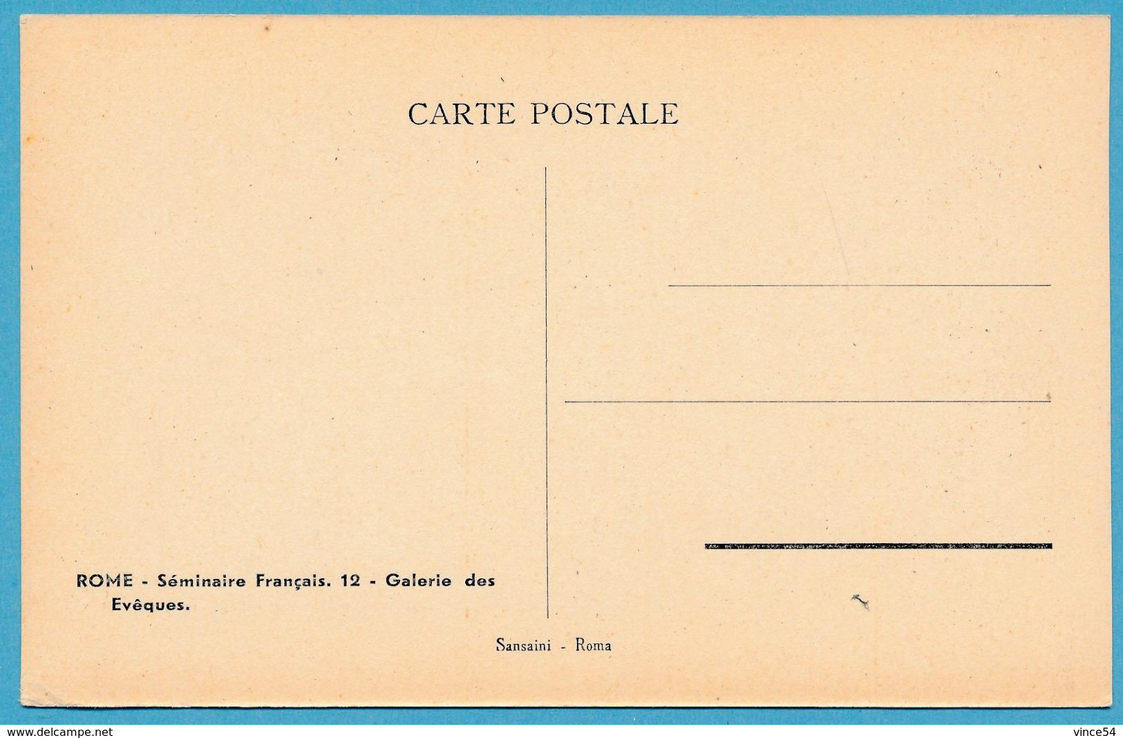 ROME - Séminaire Français - Galerie Des Evêques - Unterricht, Schulen Und Universitäten