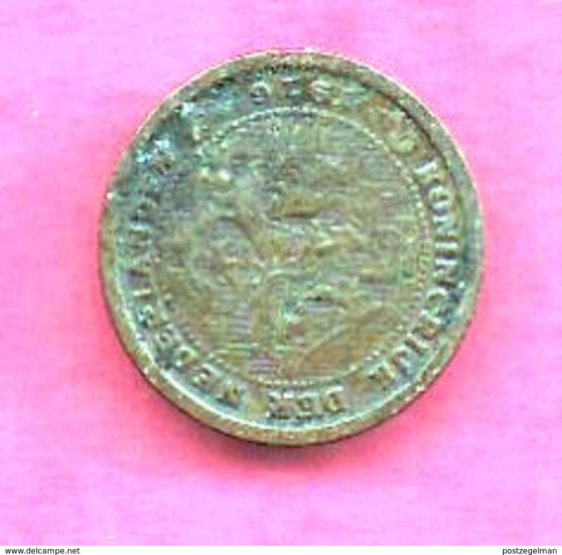 NEDERLAND, 1916,  Fine Used Coin , Wilhelmina , 1/2 Cent , KM138 , My Scanr. C3501 - 0.5 Cent