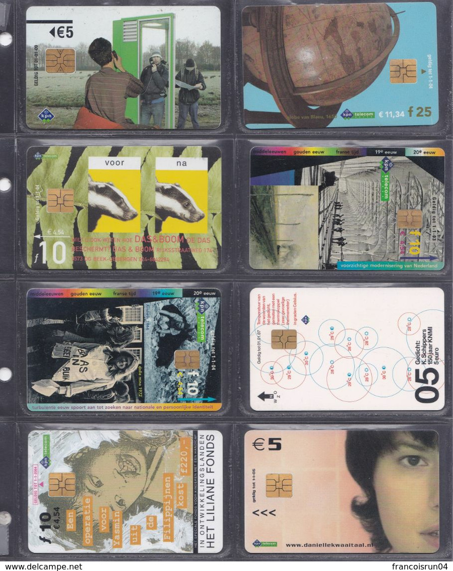 PAYS BAS 8 Cartes Téléphonique - Collections