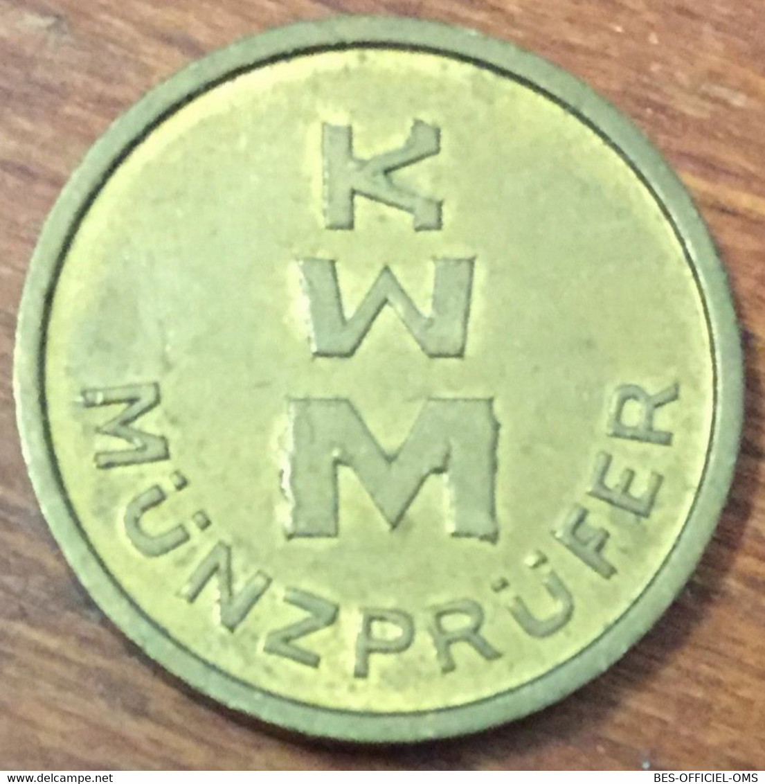 ALLEMAGNE KWM MÜNZPRÜFER EN MÉTAL COIN TOKENS MEDALS JETON MONNAIE - Monétaires/De Nécessité