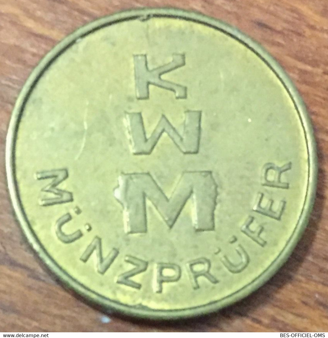 ALLEMAGNE KWM MÜNZPRÜFER EN MÉTAL COIN TOKENS MEDALS JETON MONNAIE - Monetari/ Di Necessità