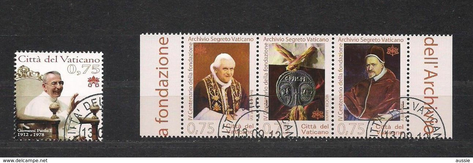 Vatican Vatikaanstad 2012 Yvertn° 1597-1600 (°) Oblitéré Used Cote 9,20 Euro - Usados