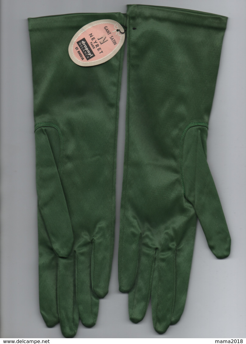 Gants  Satin  Neyret Paris  Acetate Et Polyamide   No 252   28 Cm - Autres & Non Classés