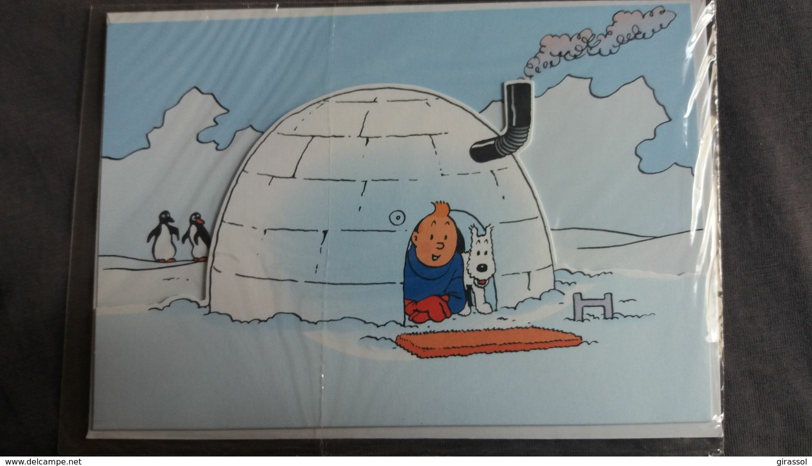 LETTRE ENVELOPPE CARTE TINTIN IGLOO PREPOSTEE - Zonder Classificatie