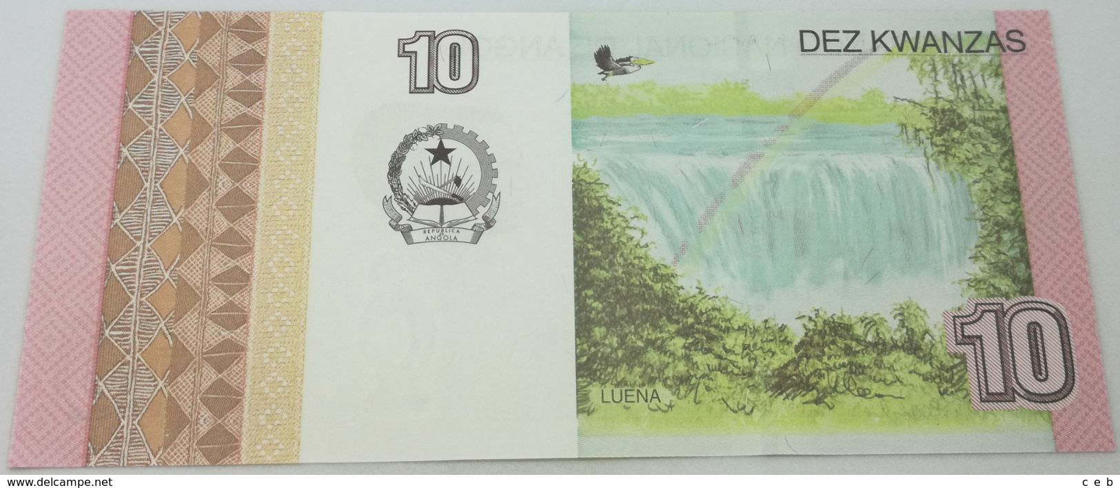 Billete Angola. 2012. 10 Kwanzas. SC. Sin Circular. Cataratas Luena, Harare. Posibilidad De Números Correlativos - Angola