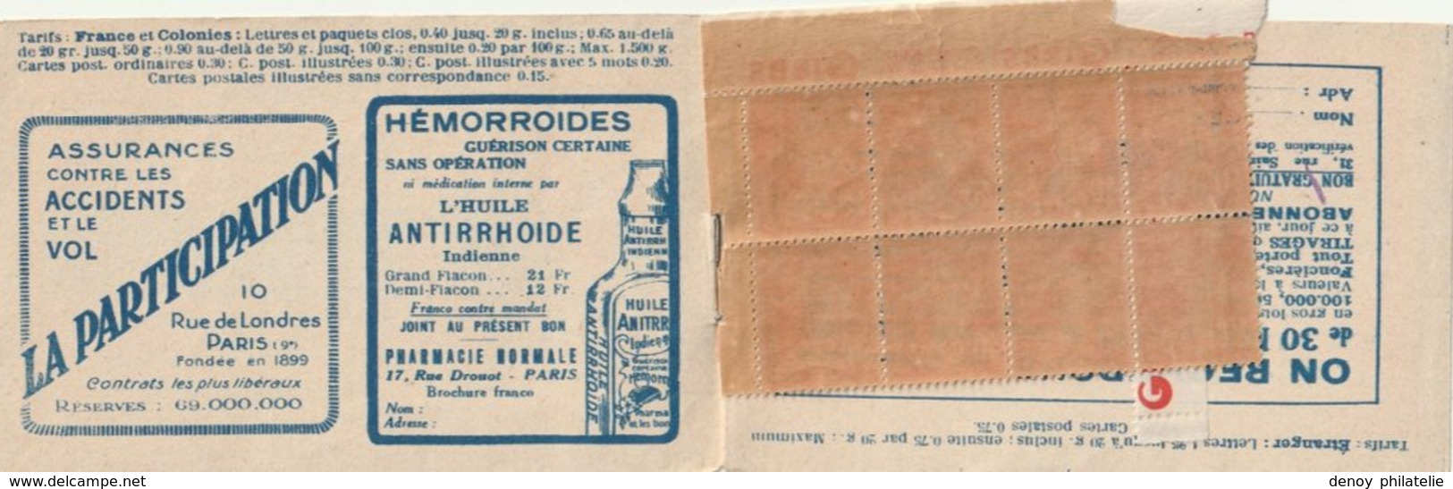 France Carnet N°194 En Bloc De 8 ** Plus Couverture Serie 106 - Andere & Zonder Classificatie