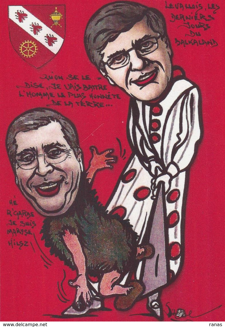 CPM Levallois Perret Tirage Limité En 30 Ex. Numérotés Signés Par Jihel Satirique Caricature Balkany - Levallois Perret