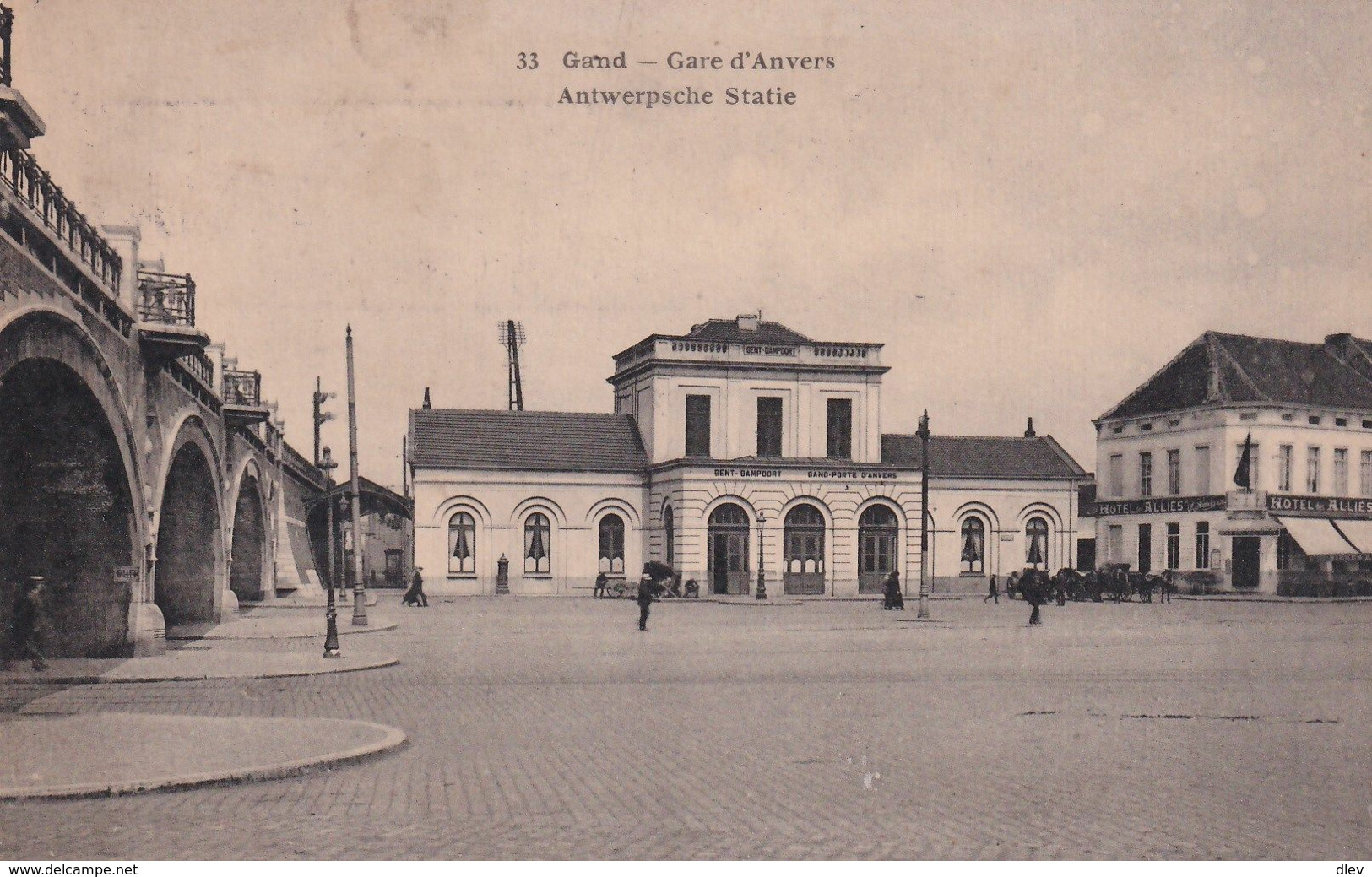 Gent - Antwerpsche Statie - Uitg. ToB Nr 33 - Estaciones Sin Trenes