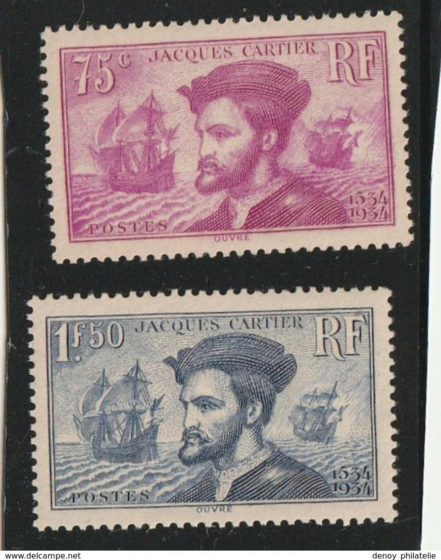 FRANCE.1934 Numéro 296 ** Et 297 ** Tres Bon Centrage - Nuovi