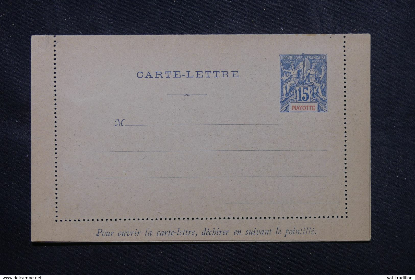 MAYOTTE - Entier Postal Type Groupe Carte Lettre, Non Circulé - L 69317 - Ganzsachen & PAP
