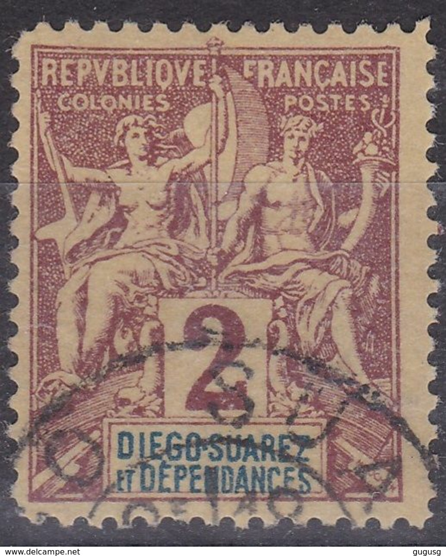 FAUX (de Fournier?) Diego Suarez Type Groupe 2c - Used Stamps